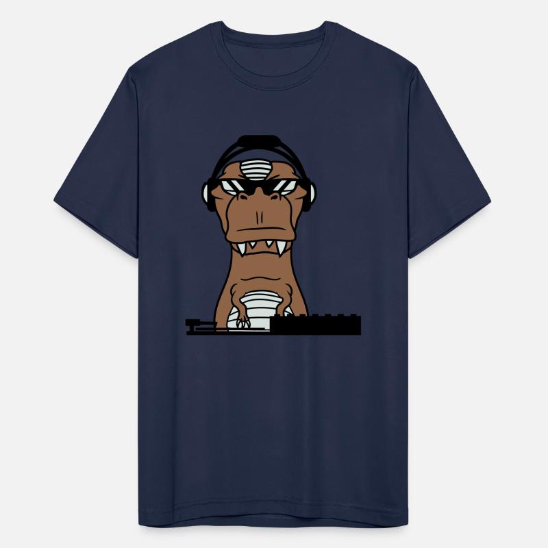 Funny DJ Dinosaur T. Rex Mixing Music Party Club