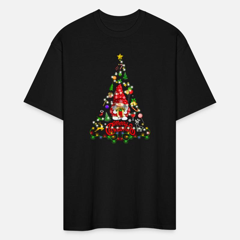 Funny Gnomes Christmas Tree Gnomies Family Xmas