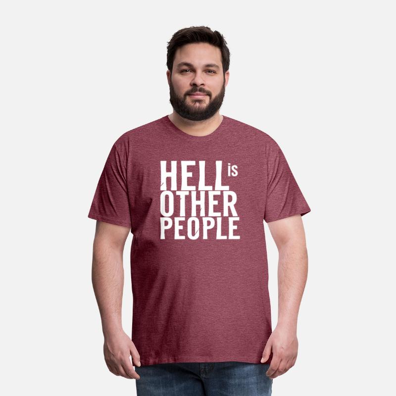 Funny hell is other people individual creative art