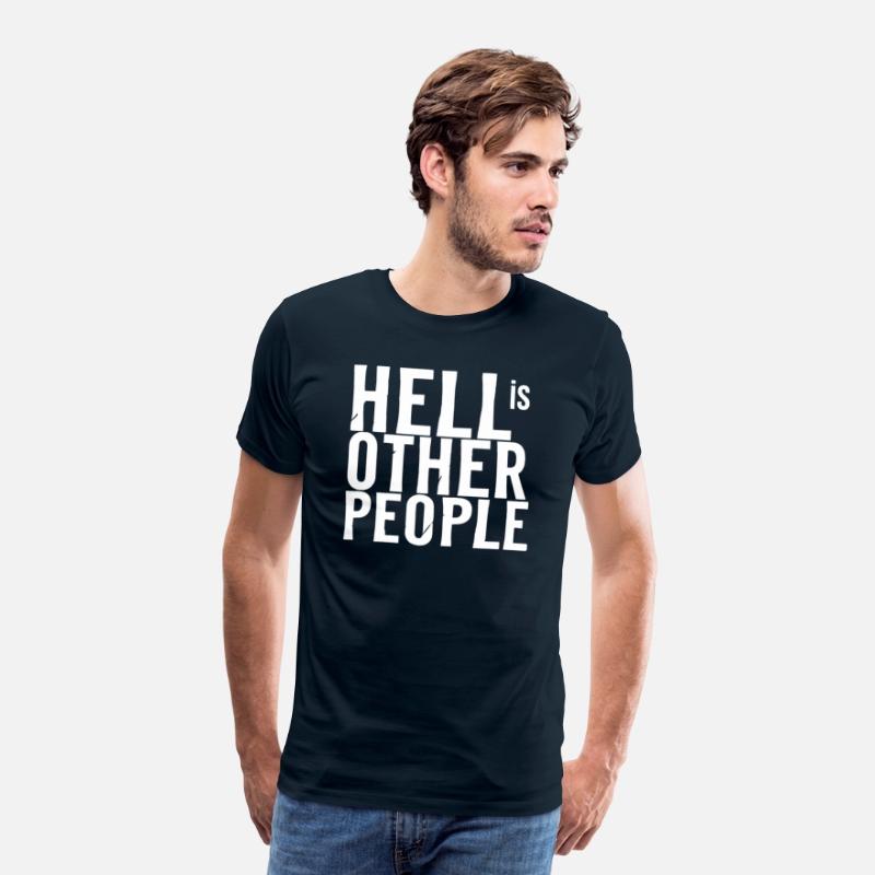 Funny hell is other people individual creative art