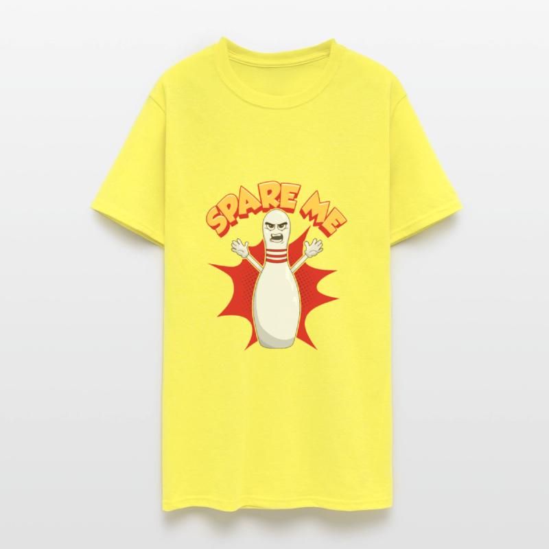 Funny Scared Angry Bowling Pin: Spare Me Gift Idea