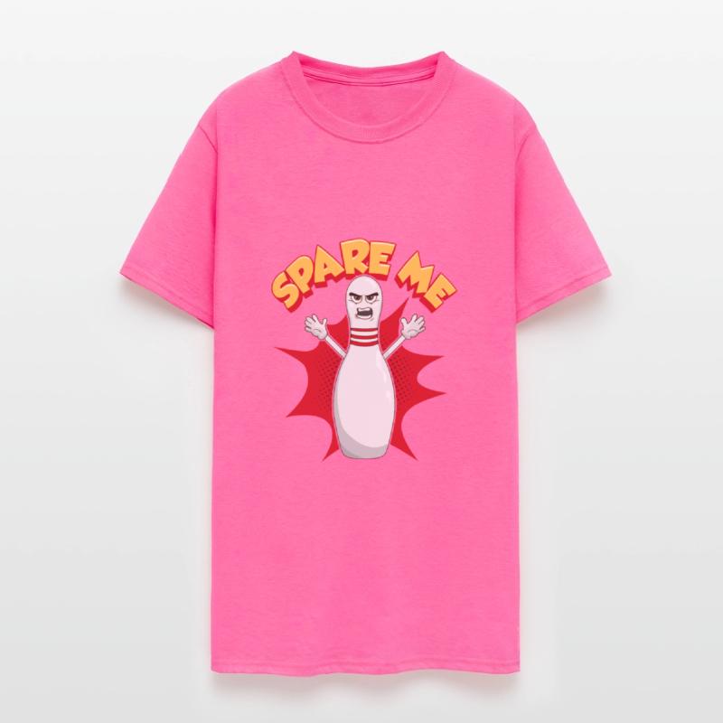 Funny Scared Angry Bowling Pin: Spare Me Gift Idea