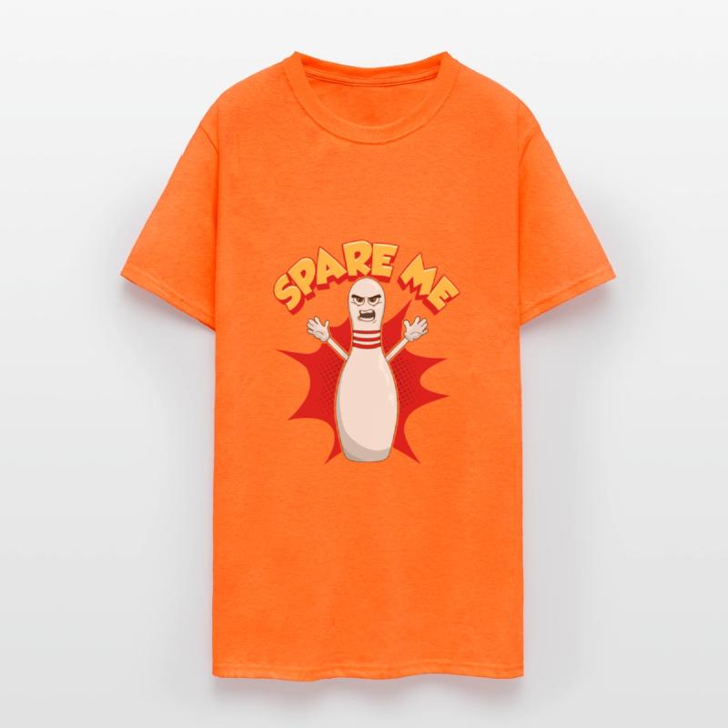 Funny Scared Angry Bowling Pin: Spare Me Gift Idea