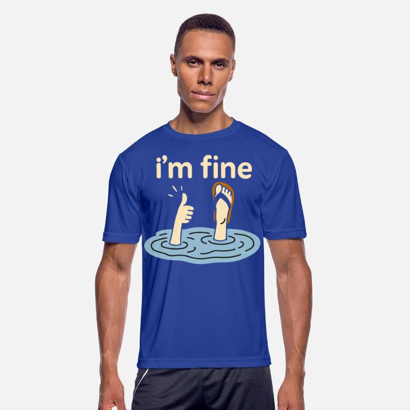 Funny T-Shirt I’m Fine Meme Humor Quote Design