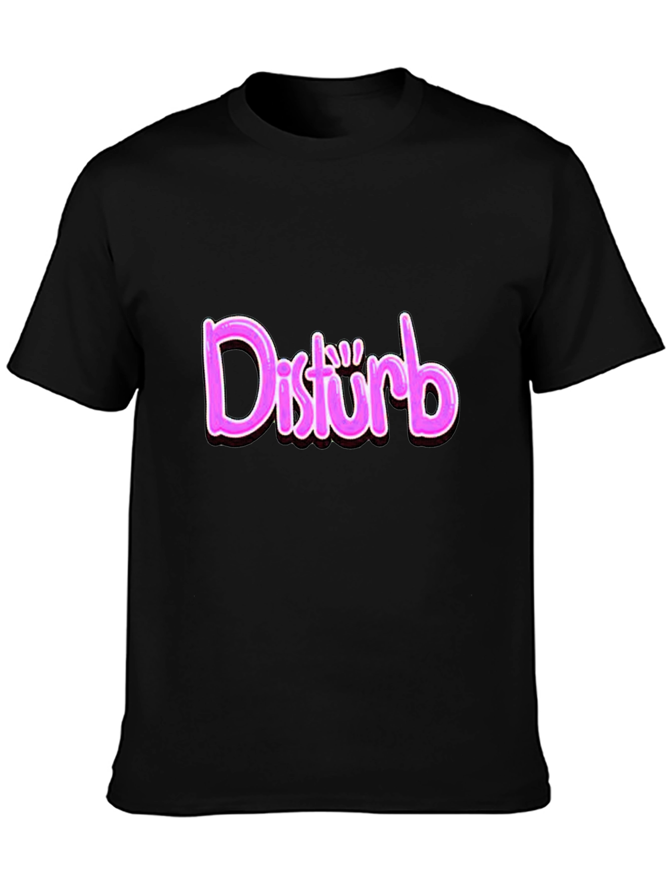 Disturb Graphic Print T-Shirt - Trendy Casual Wear