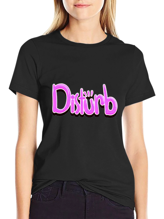 Disturb Graphic Print T-Shirt - Trendy Casual Wear