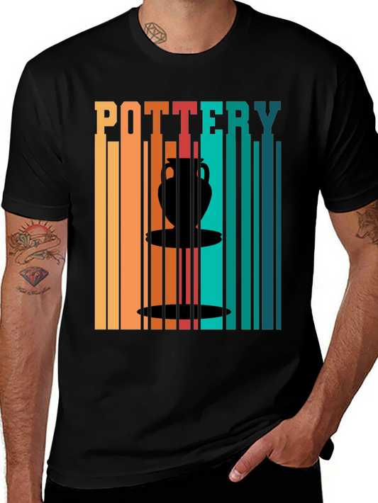 Pottery Art Graphic T-Shirt - Retro Design