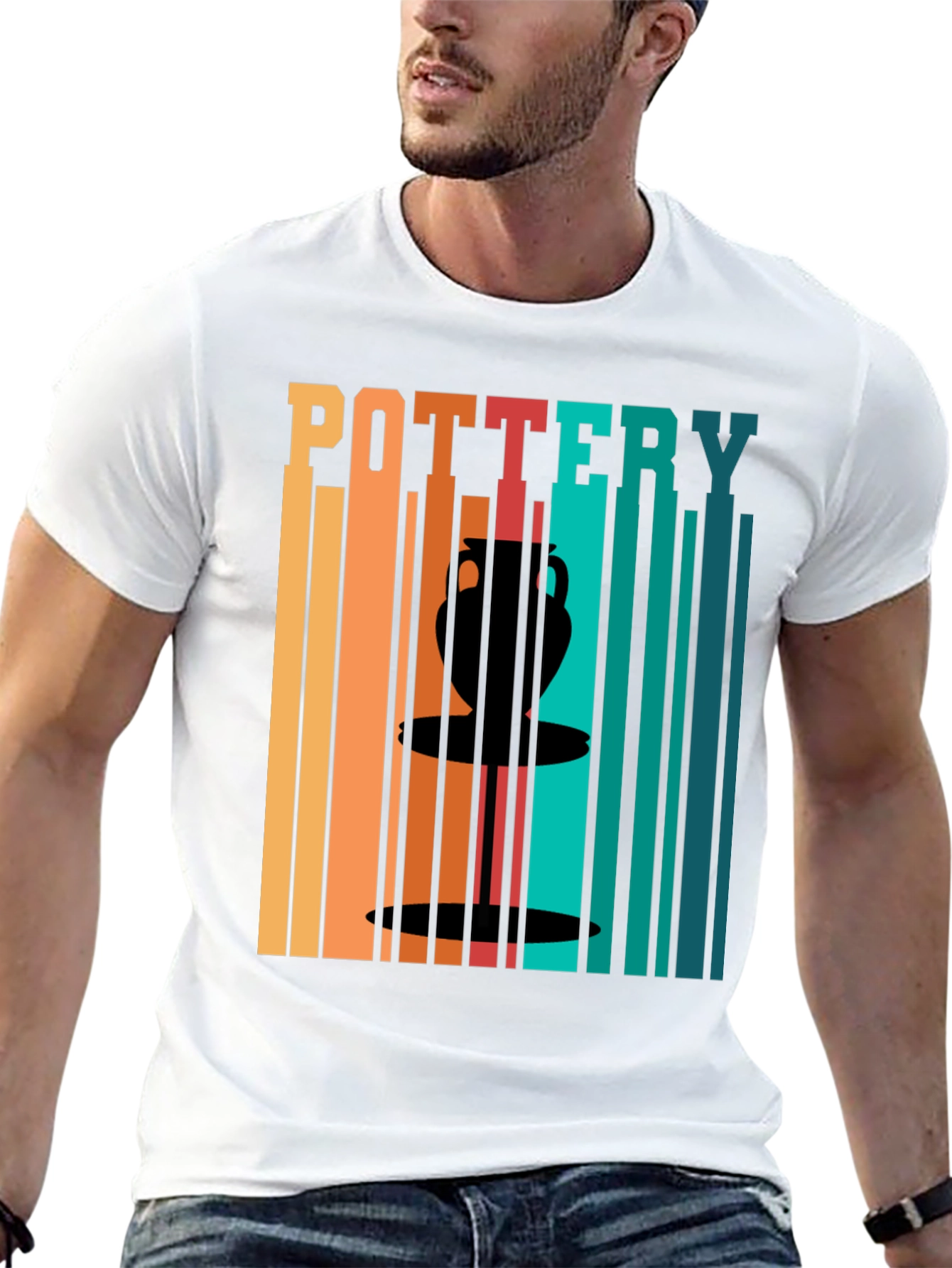 Pottery Art Graphic T-Shirt - Retro Design