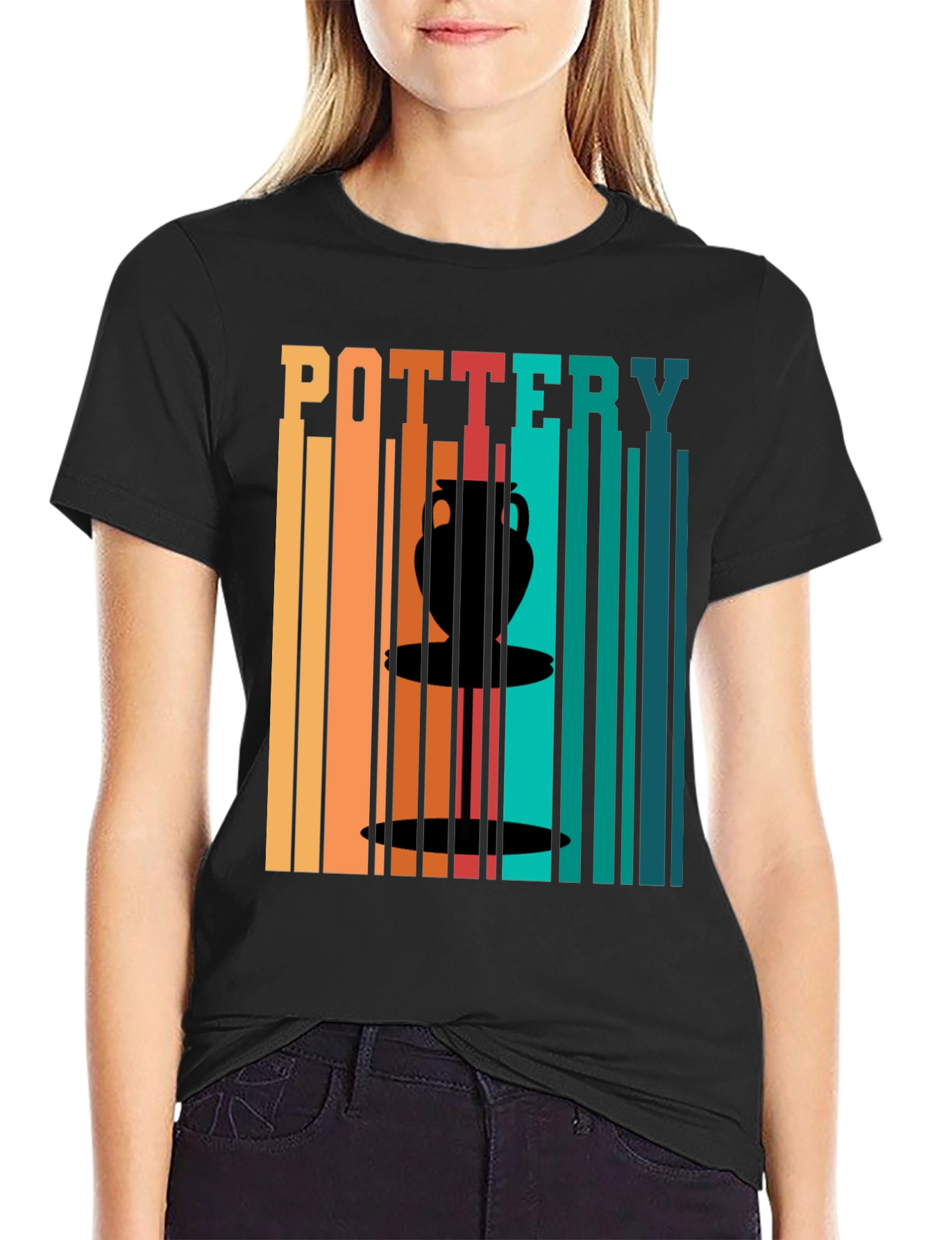 Pottery Art Graphic T-Shirt - Retro Design