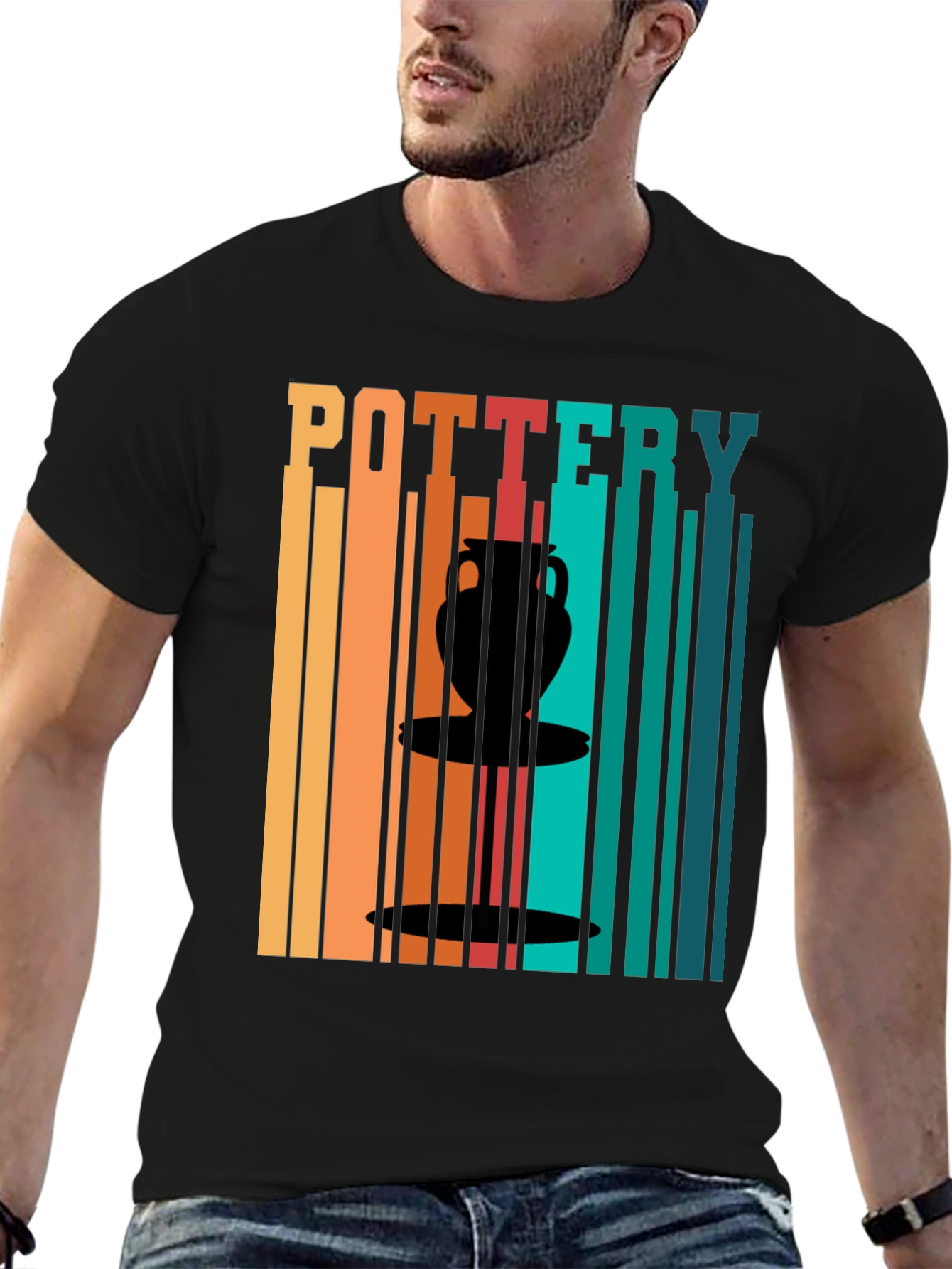 Pottery Art Graphic T-Shirt - Retro Design