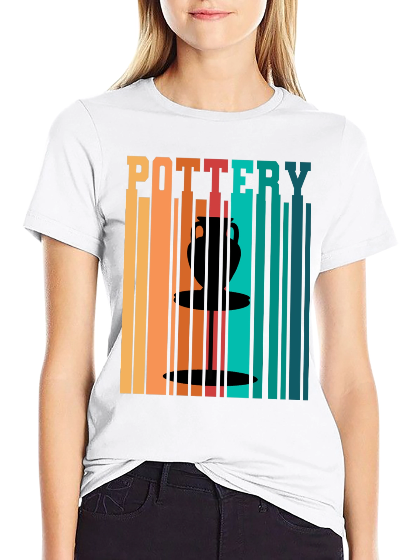 Pottery Art Graphic T-Shirt - Retro Design