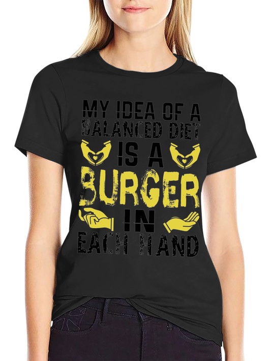 Burger Balanced Diet T-Shirt