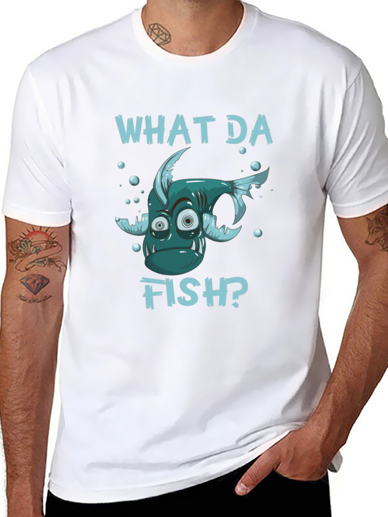 What Da Fish? Funny Graphic T-Shirt