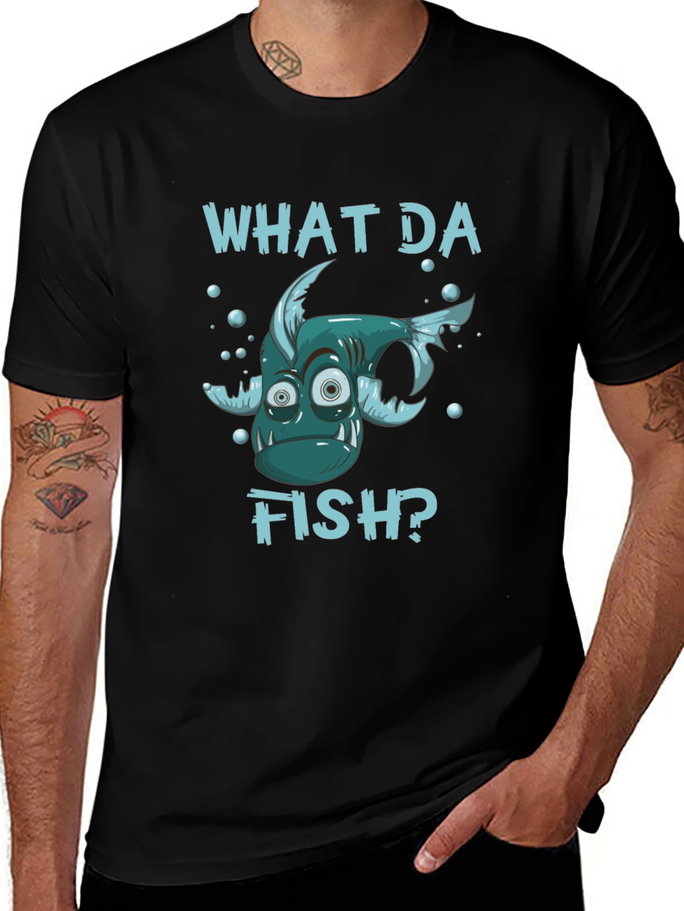 What Da Fish? Funny Graphic T-Shirt