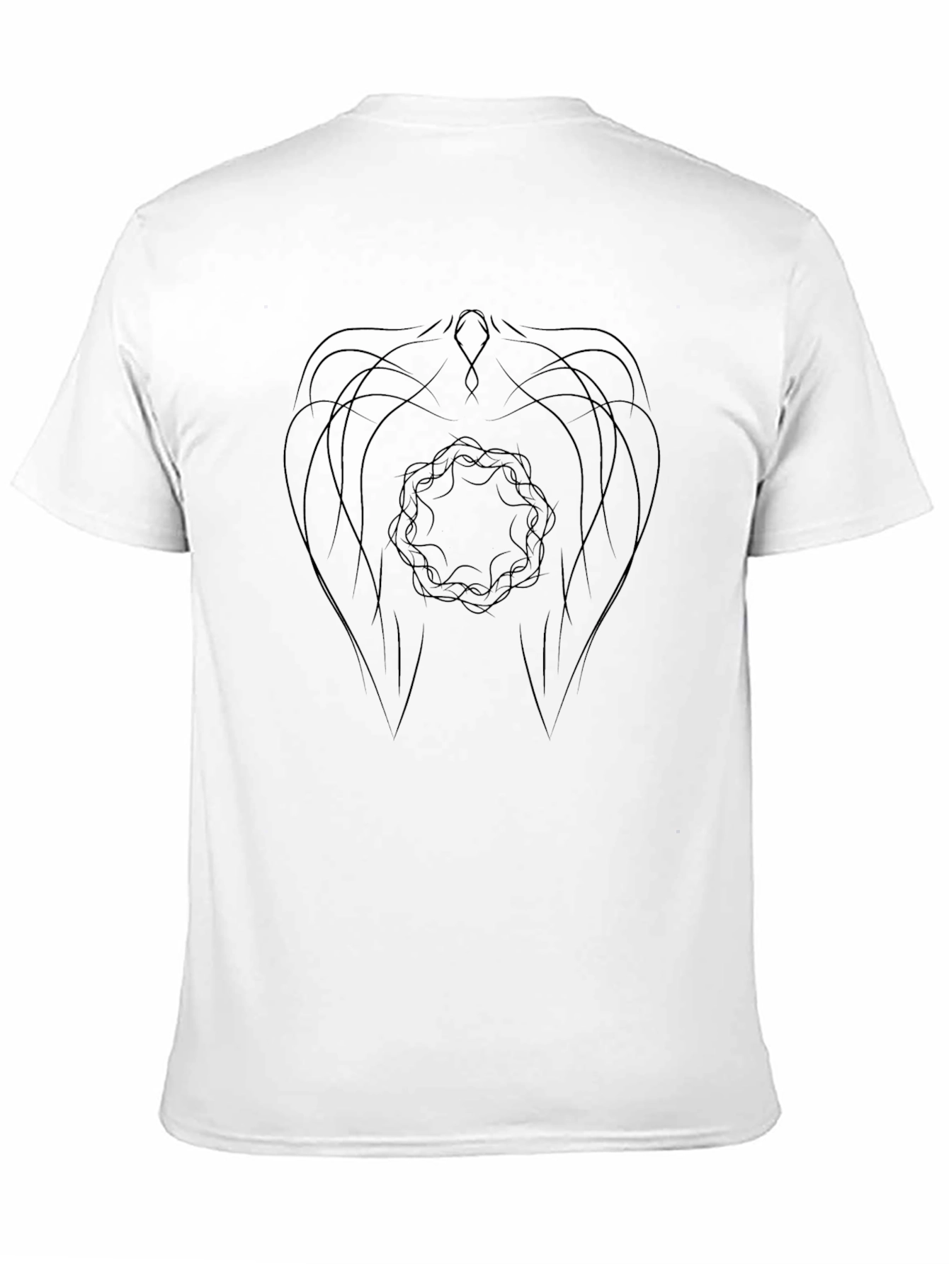 Abstract Graphic Black Tee