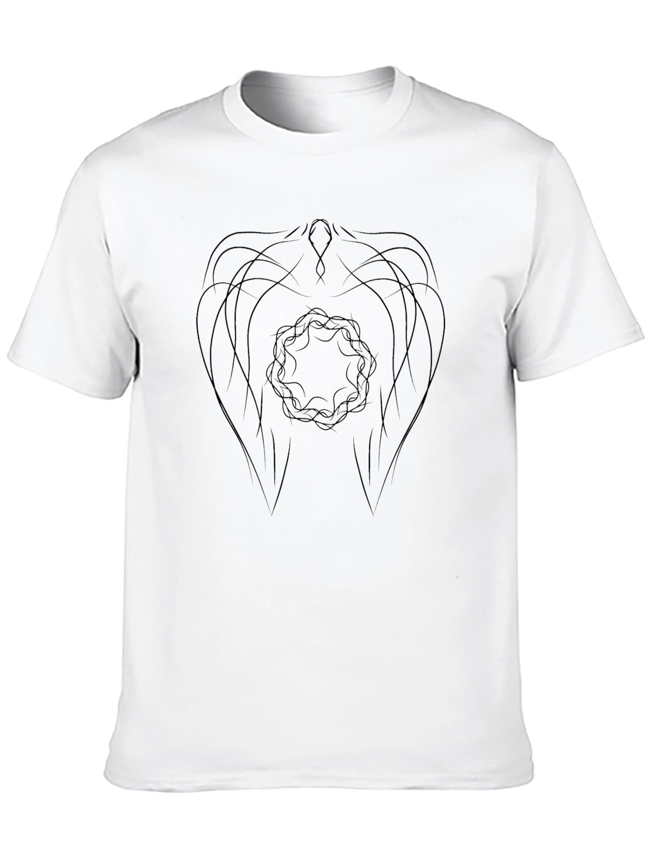Abstract Graphic Black Tee
