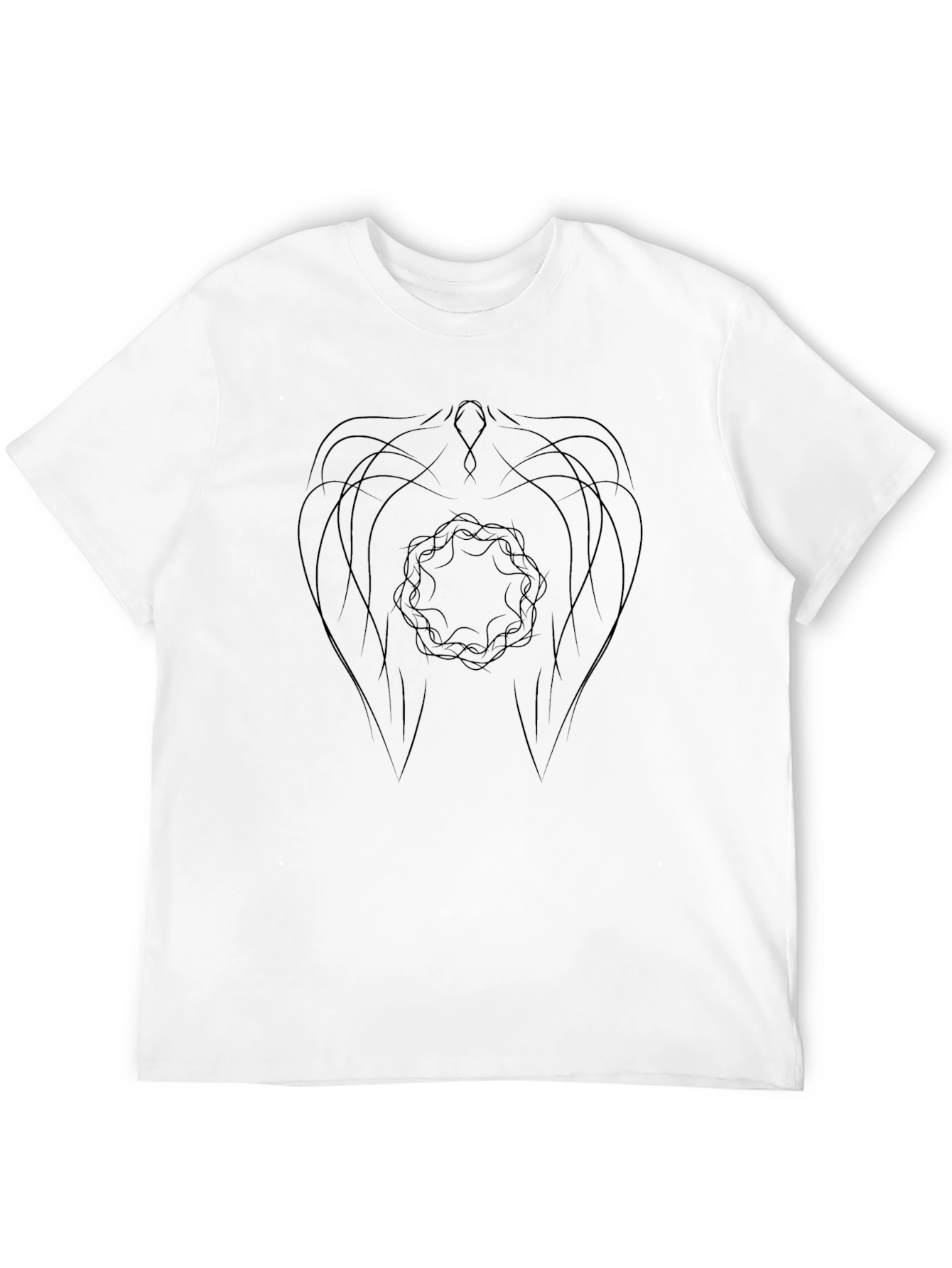 Abstract Graphic Black Tee