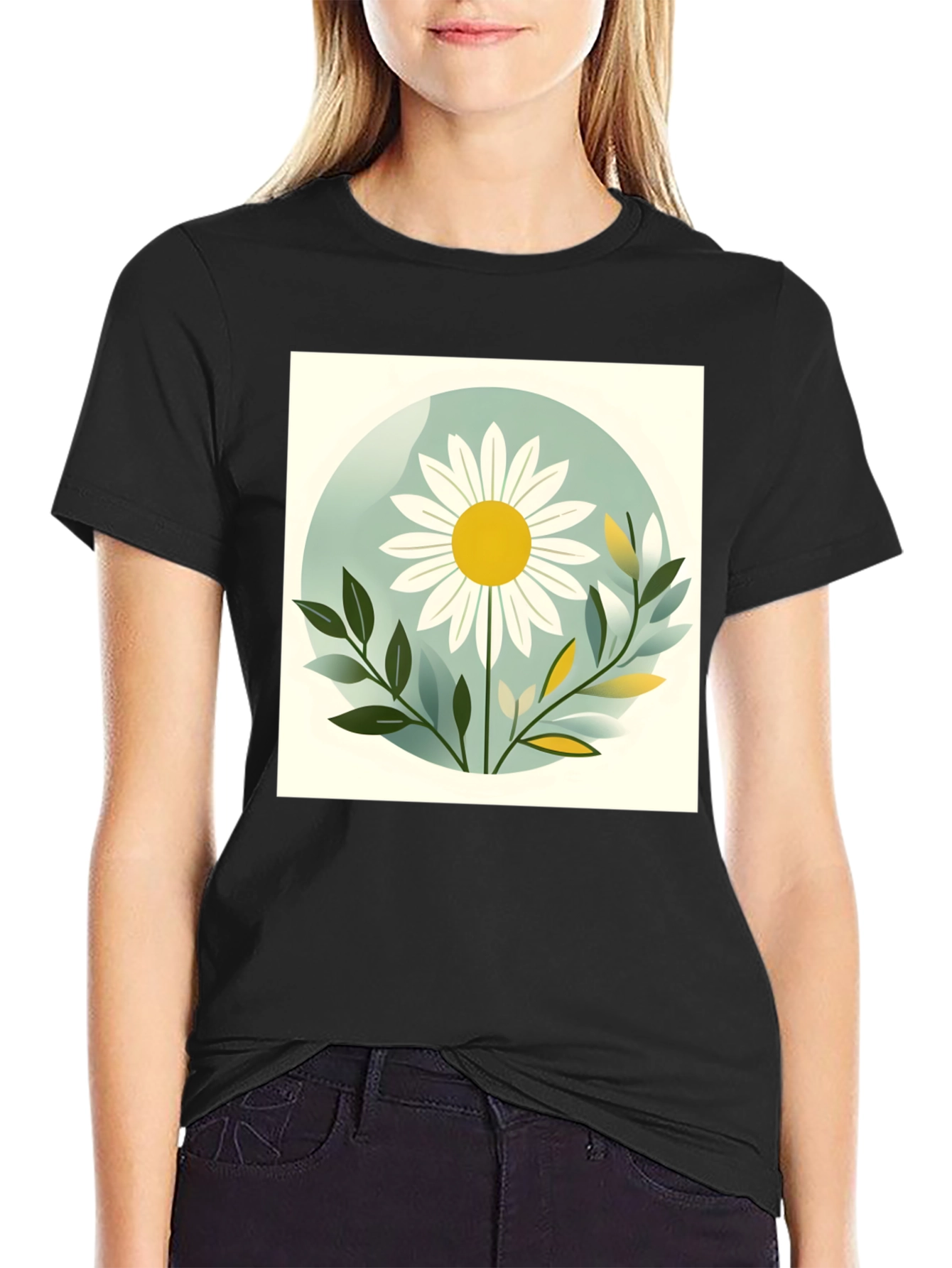 Daisy Graphic Tee - Stylish Comfort