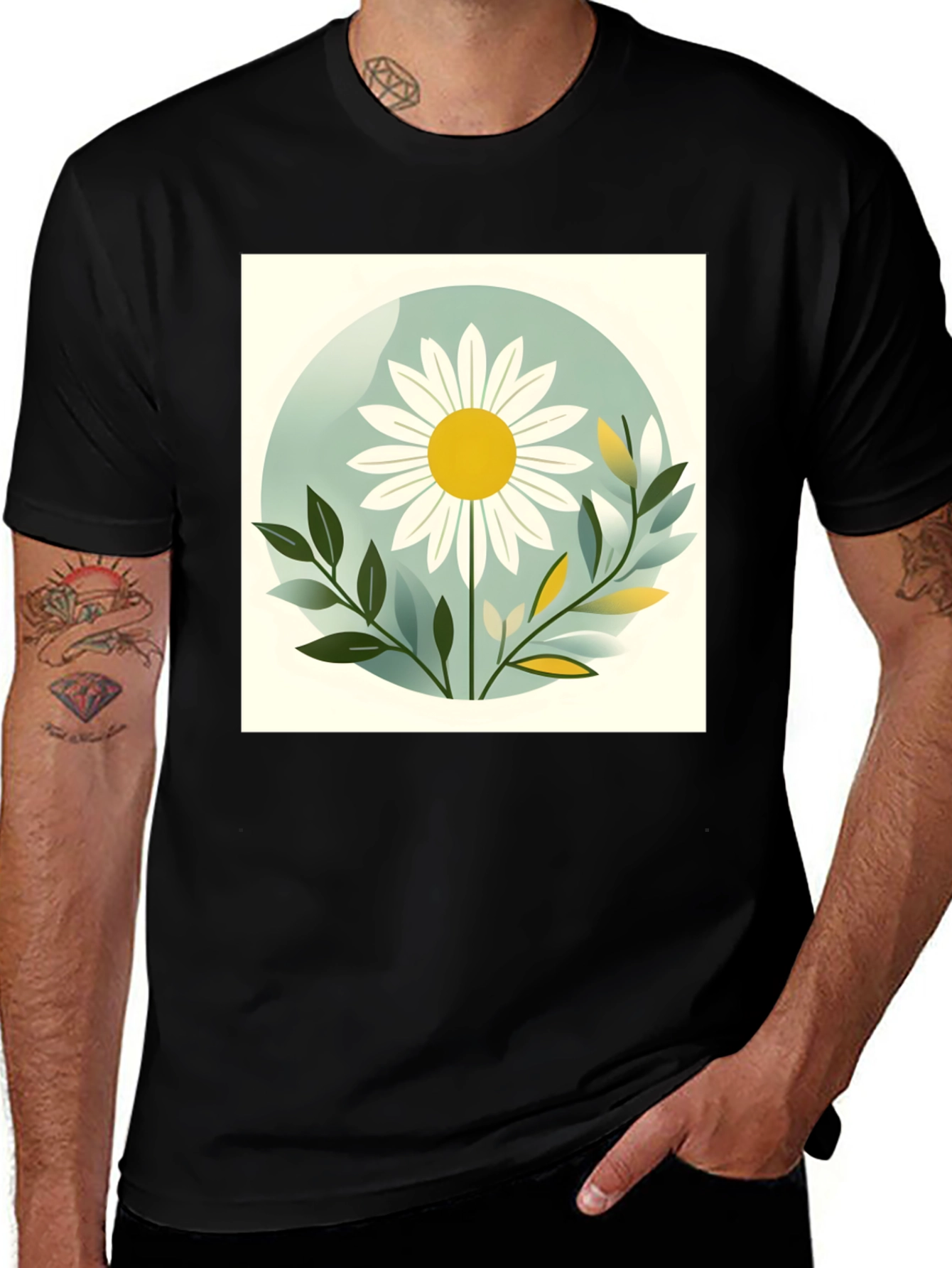 Daisy Graphic Tee - Stylish Comfort