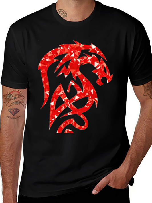 Dragon Graphic Tee - Mens Black T-Shirt
