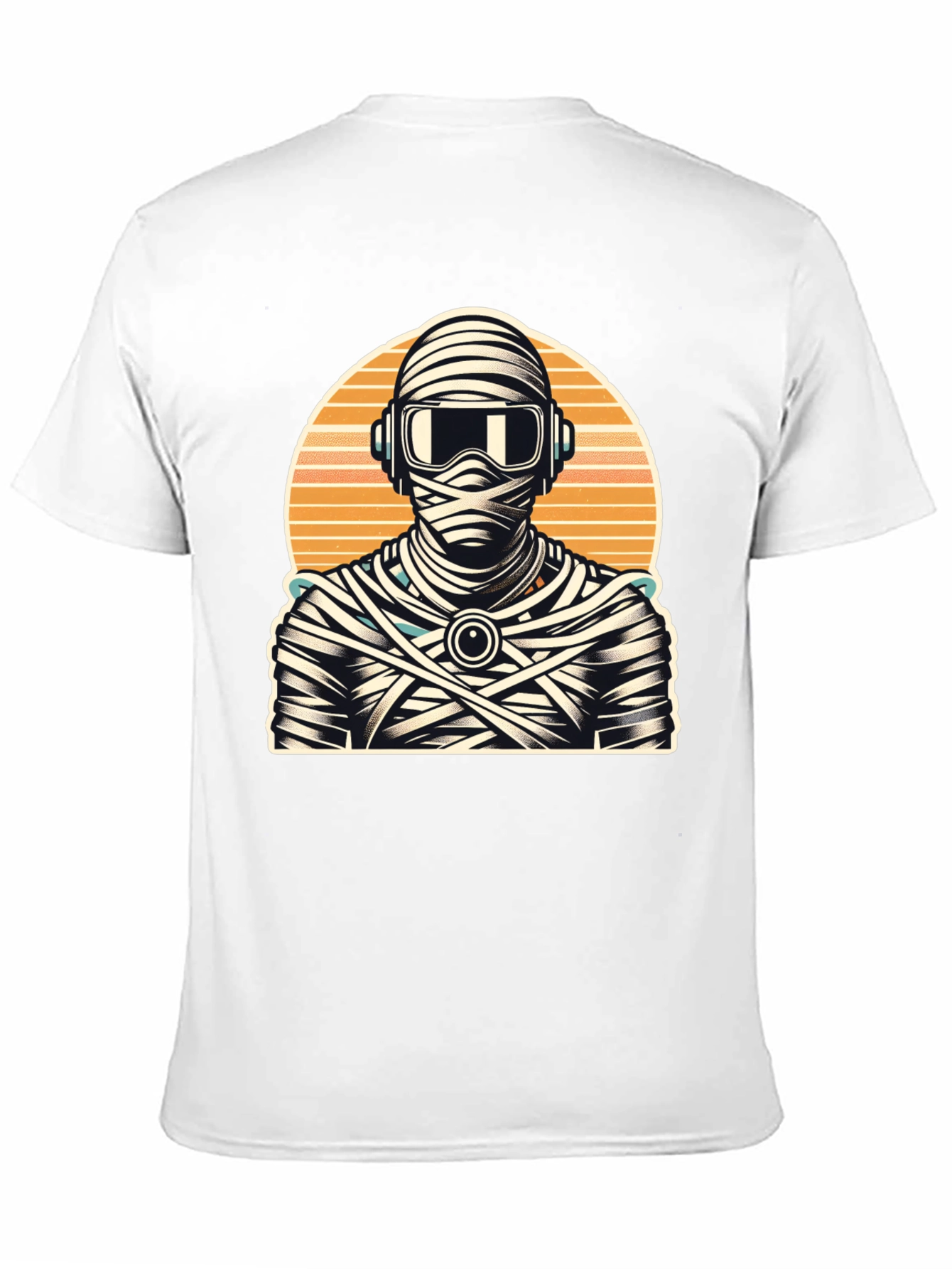 Retro Mummy DJ Graphic Tee - Black