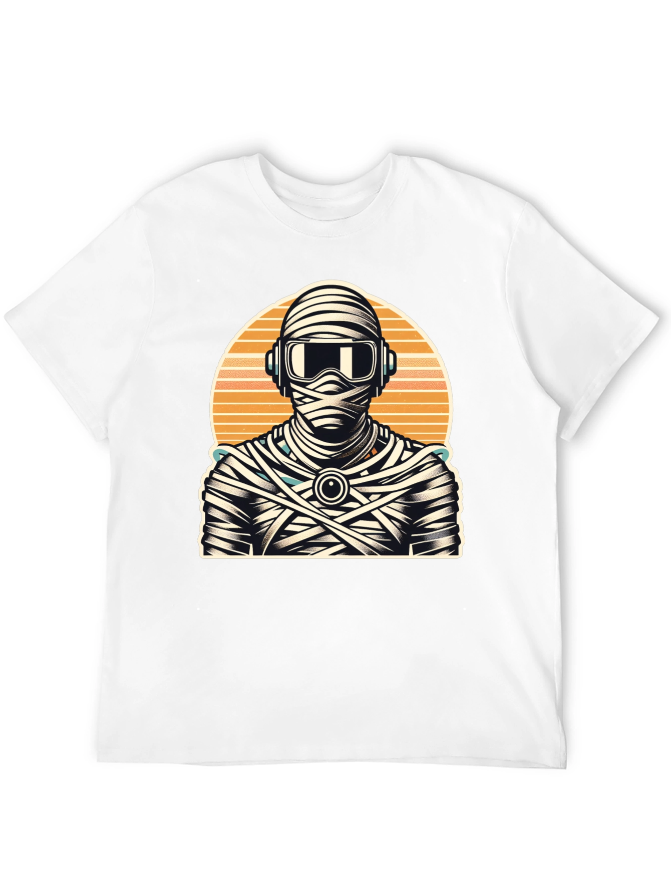 Retro Mummy DJ Graphic Tee - Black
