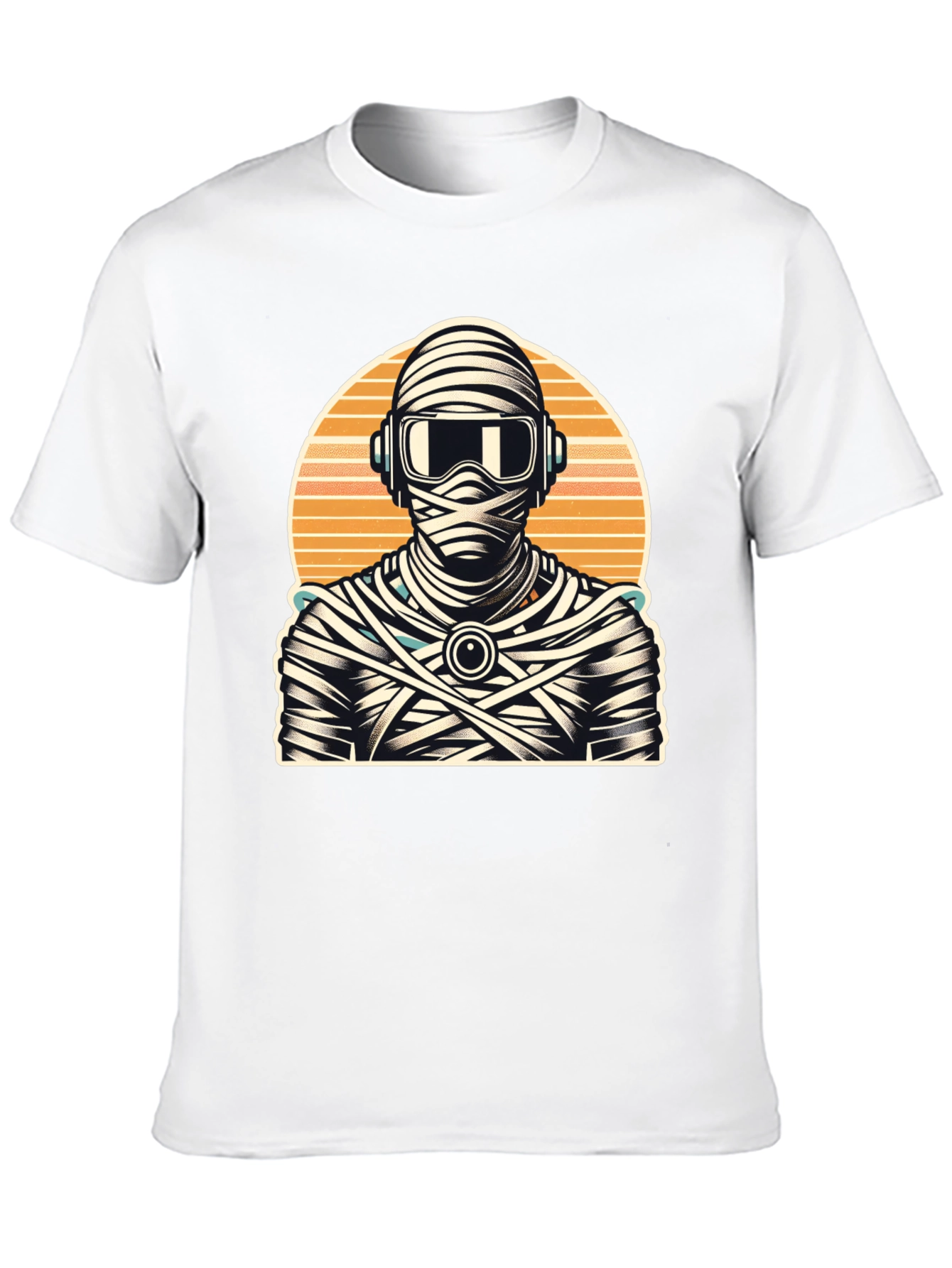 Retro Mummy DJ Graphic Tee - Black