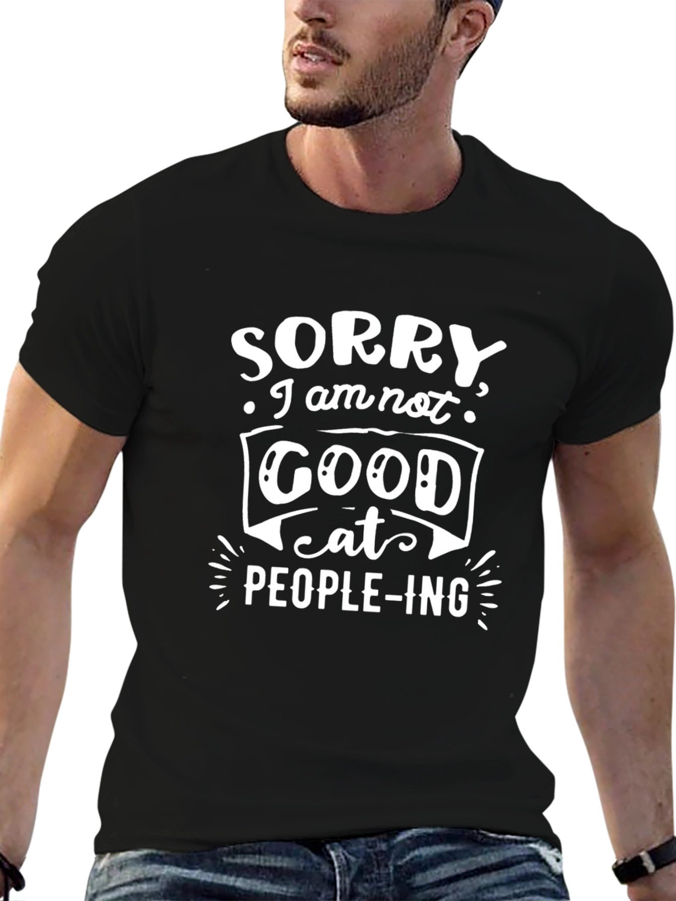 Funny Sorry Graphic Tee - Introvert T-Shirt