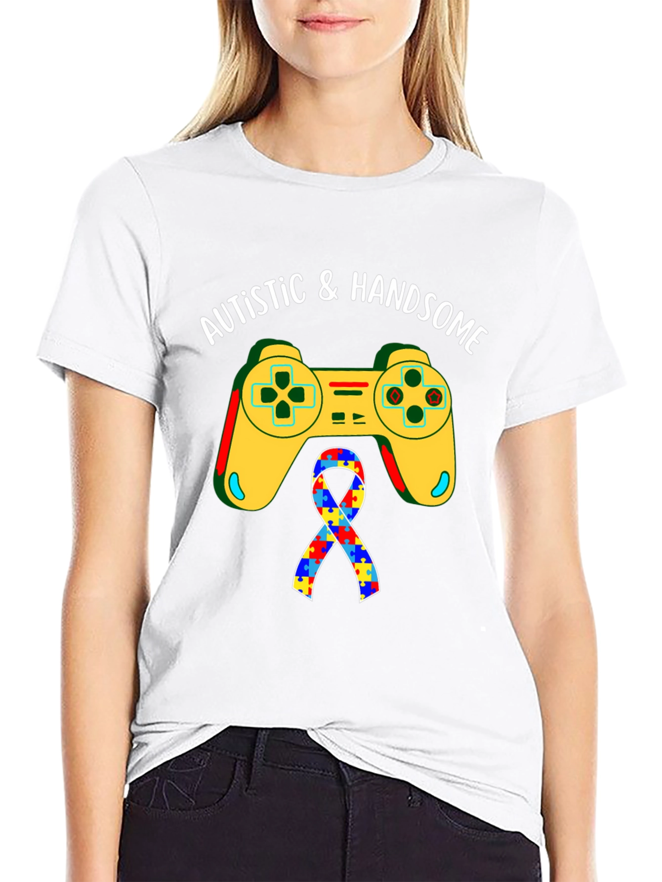 Autistic & Handsome Gaming T-Shirt