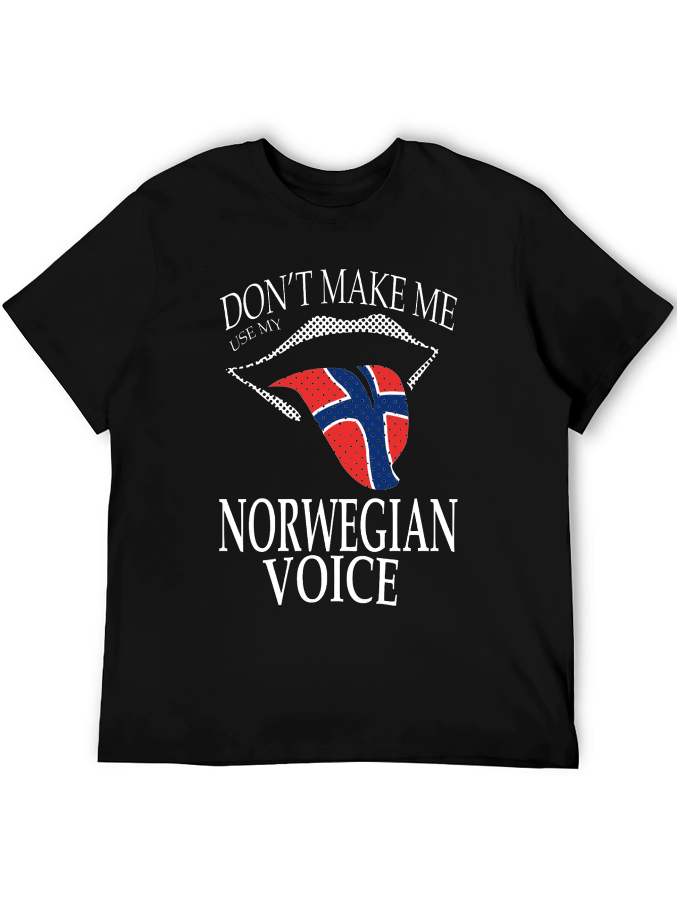 Norwegian Voice T-Shirt - Funny Flag Tongue Design