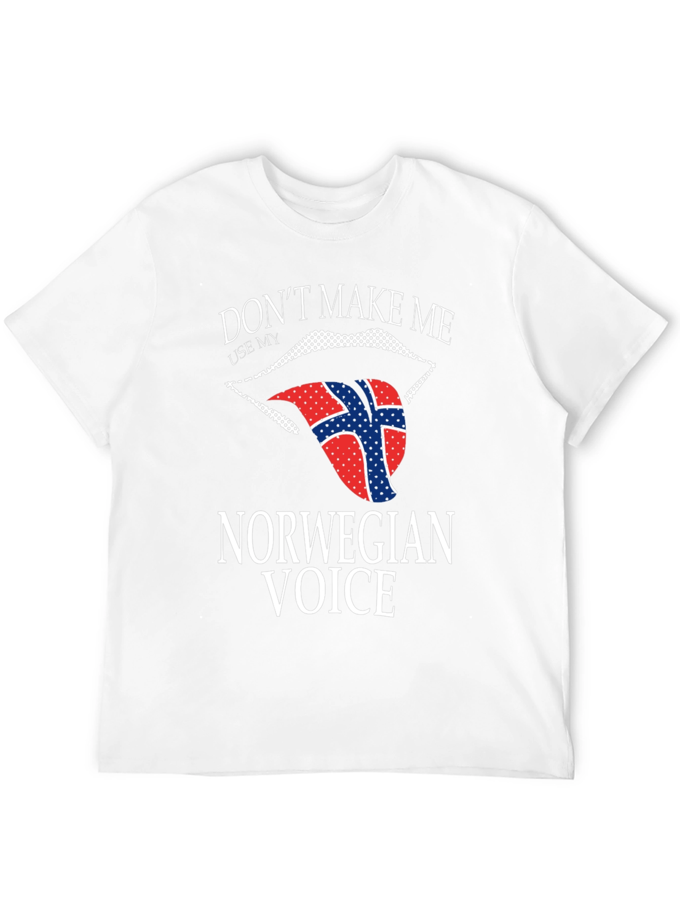 Norwegian Voice T-Shirt - Funny Flag Tongue Design