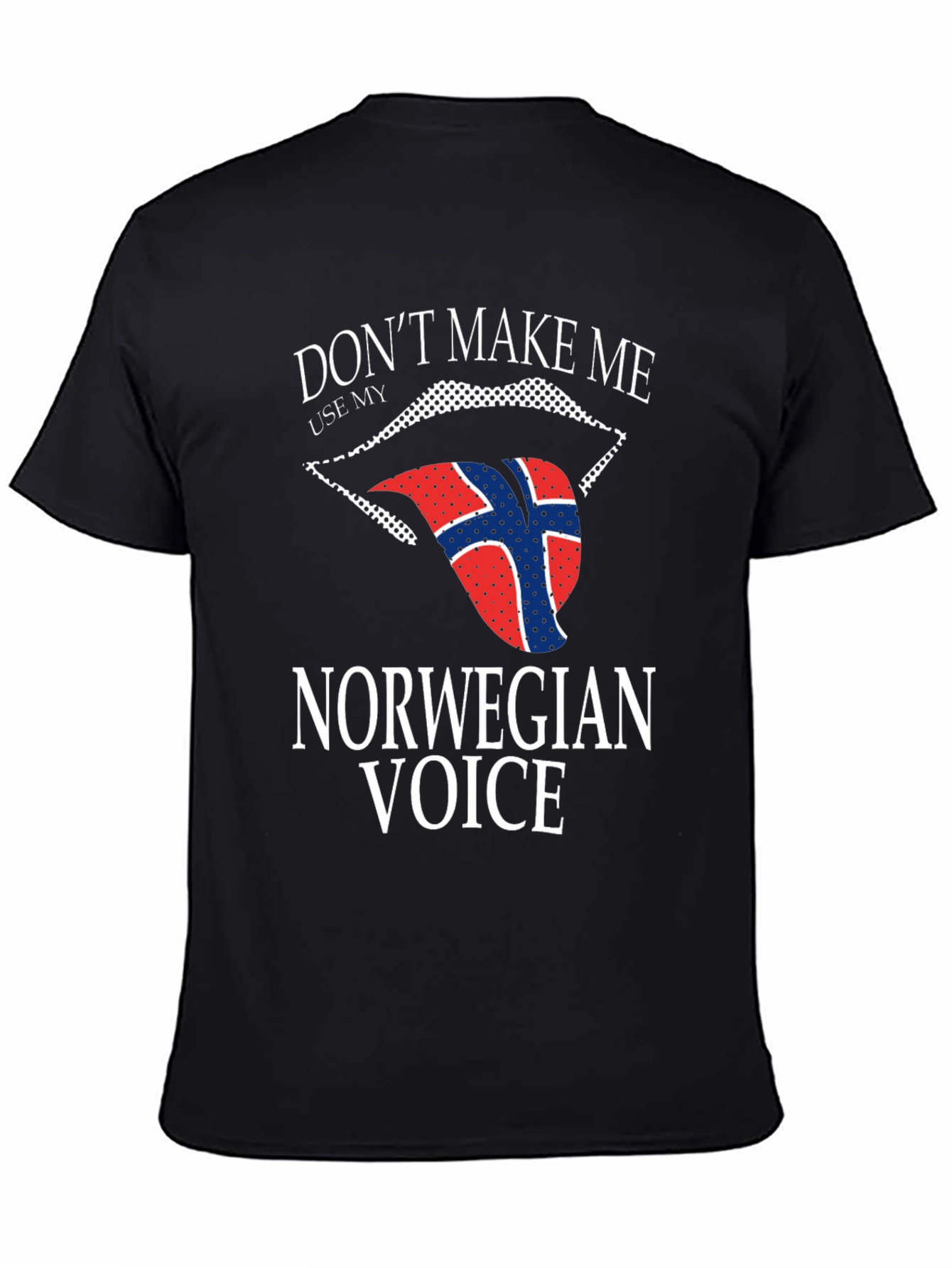 Norwegian Voice T-Shirt - Funny Flag Tongue Design