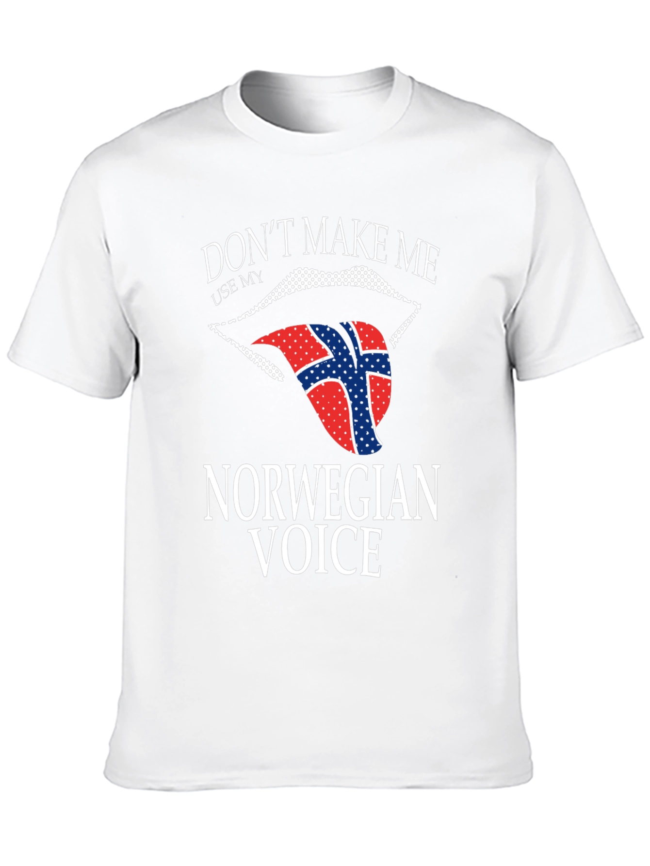 Norwegian Voice T-Shirt - Funny Flag Tongue Design