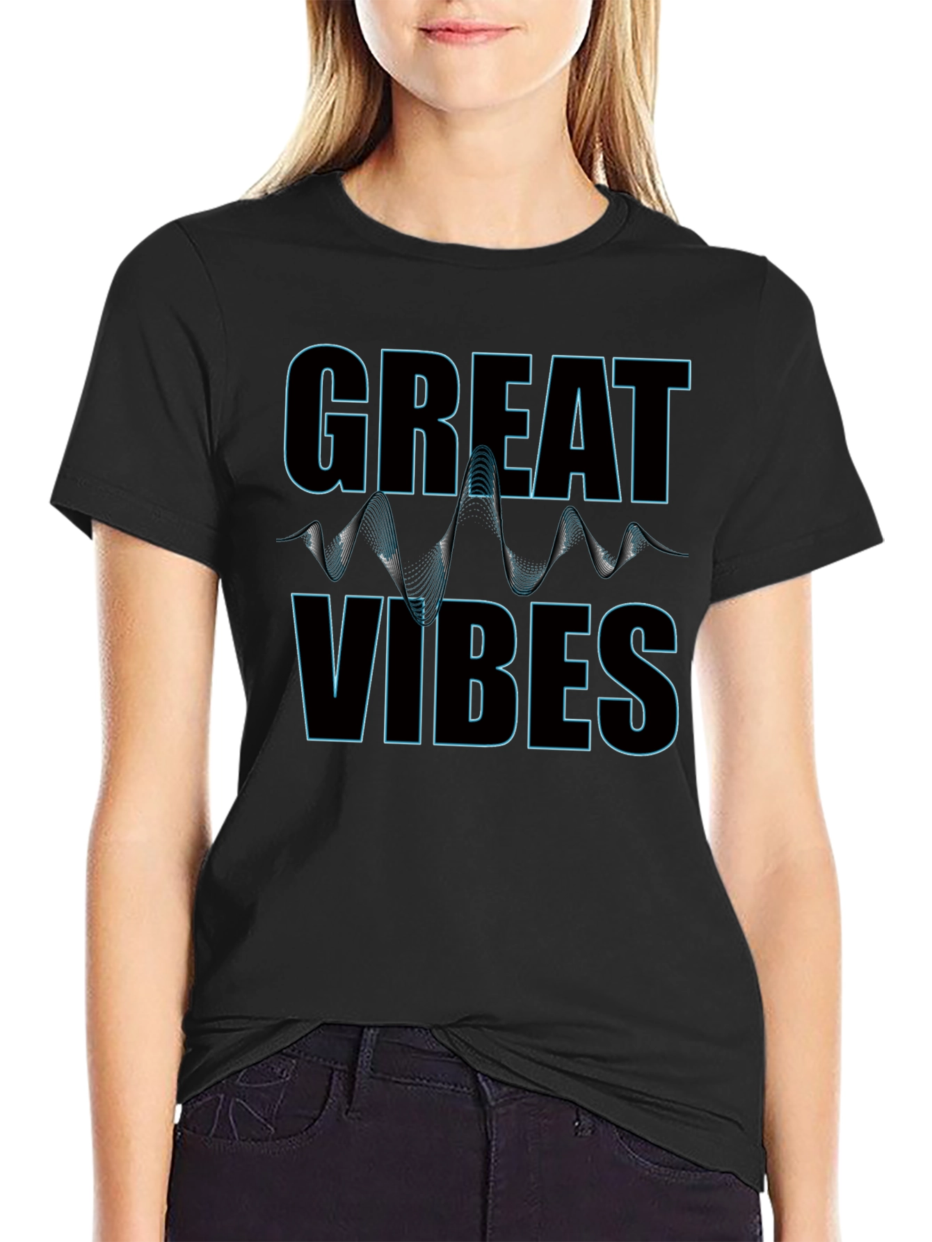 Great Vibes Graphic Print Tee