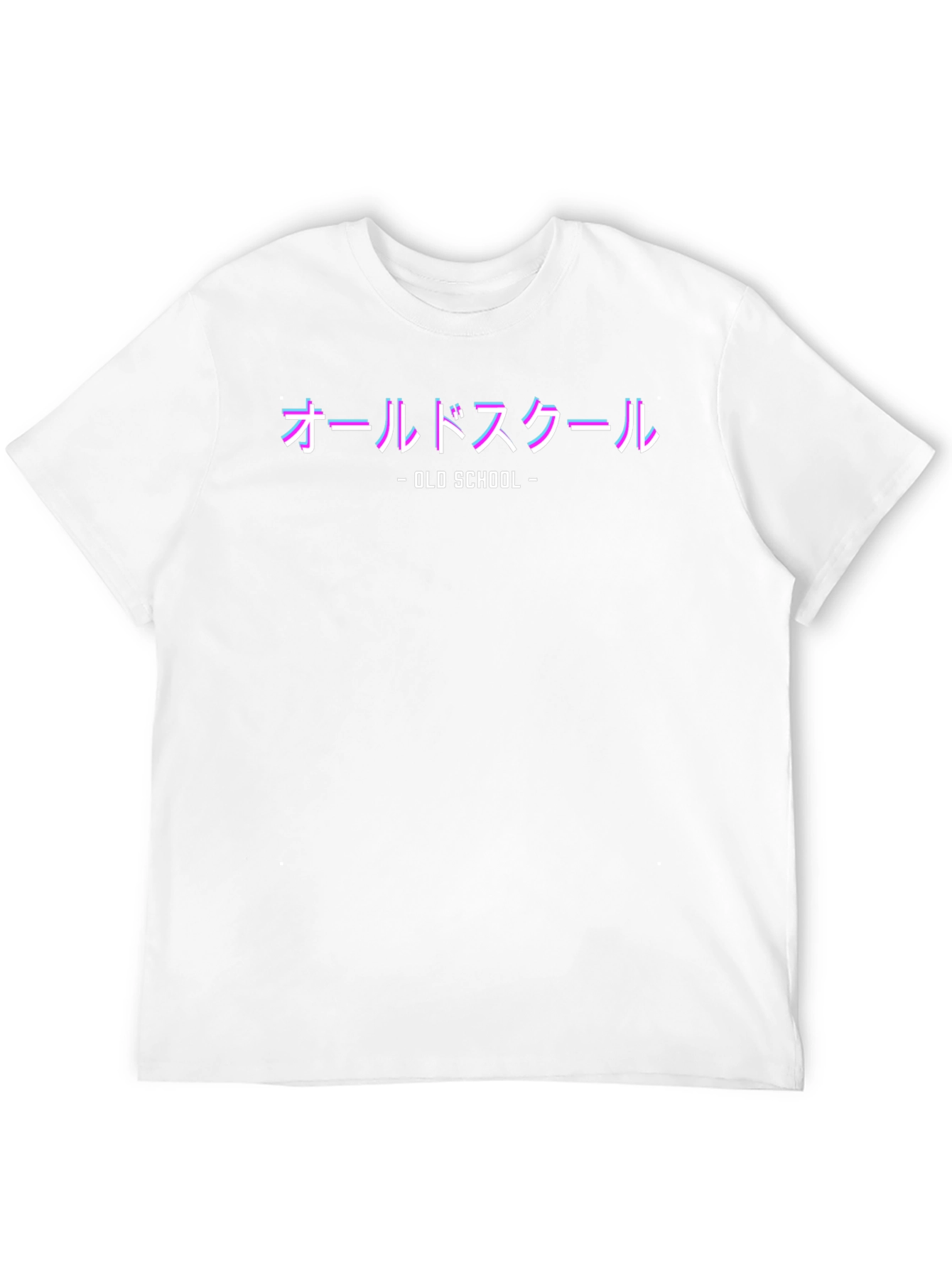 Retro Old School Japanese Text Graphic T-Shirt