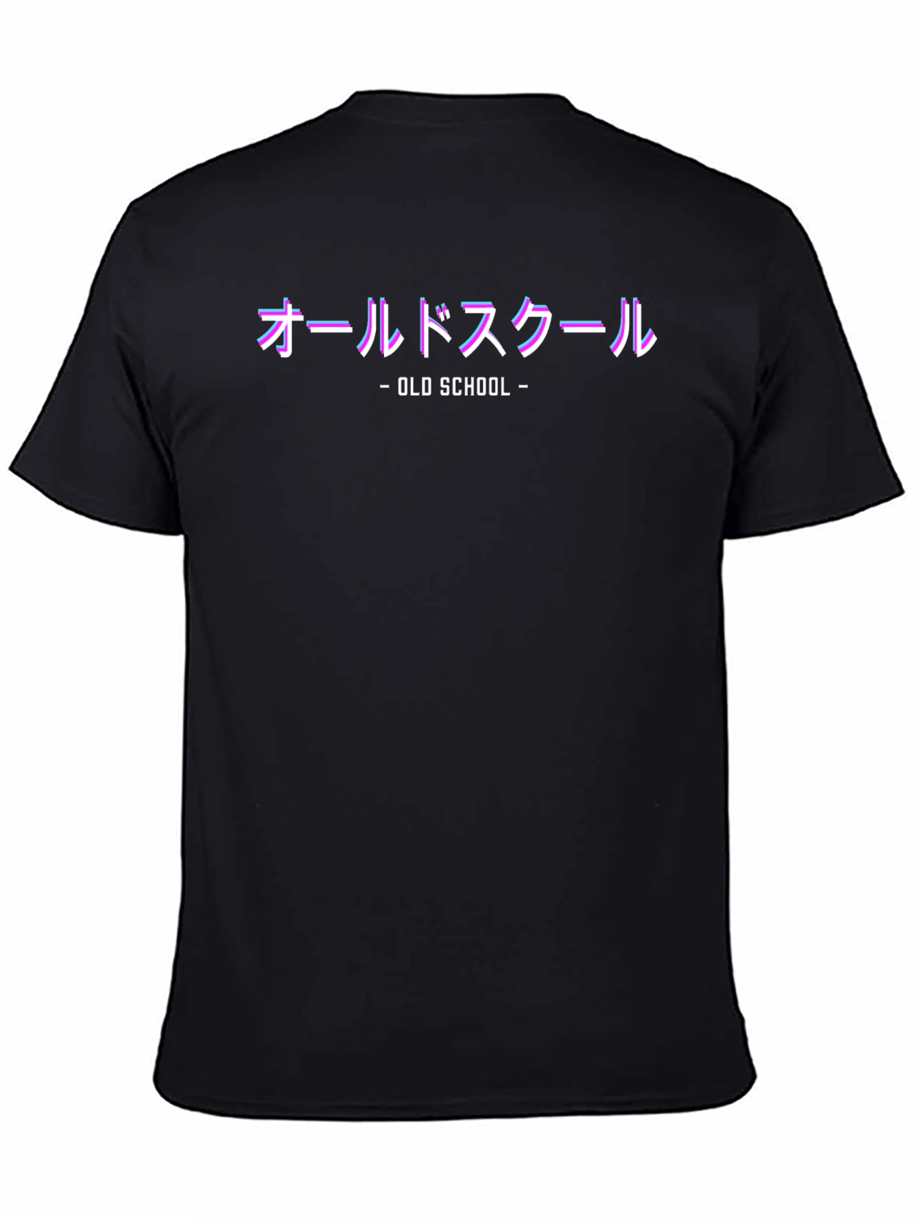 Retro Old School Japanese Text Graphic T-Shirt