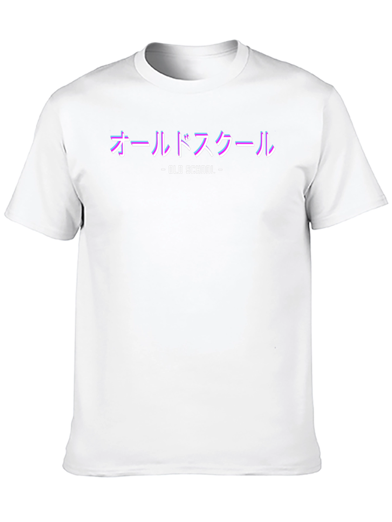 Retro Old School Japanese Text Graphic T-Shirt