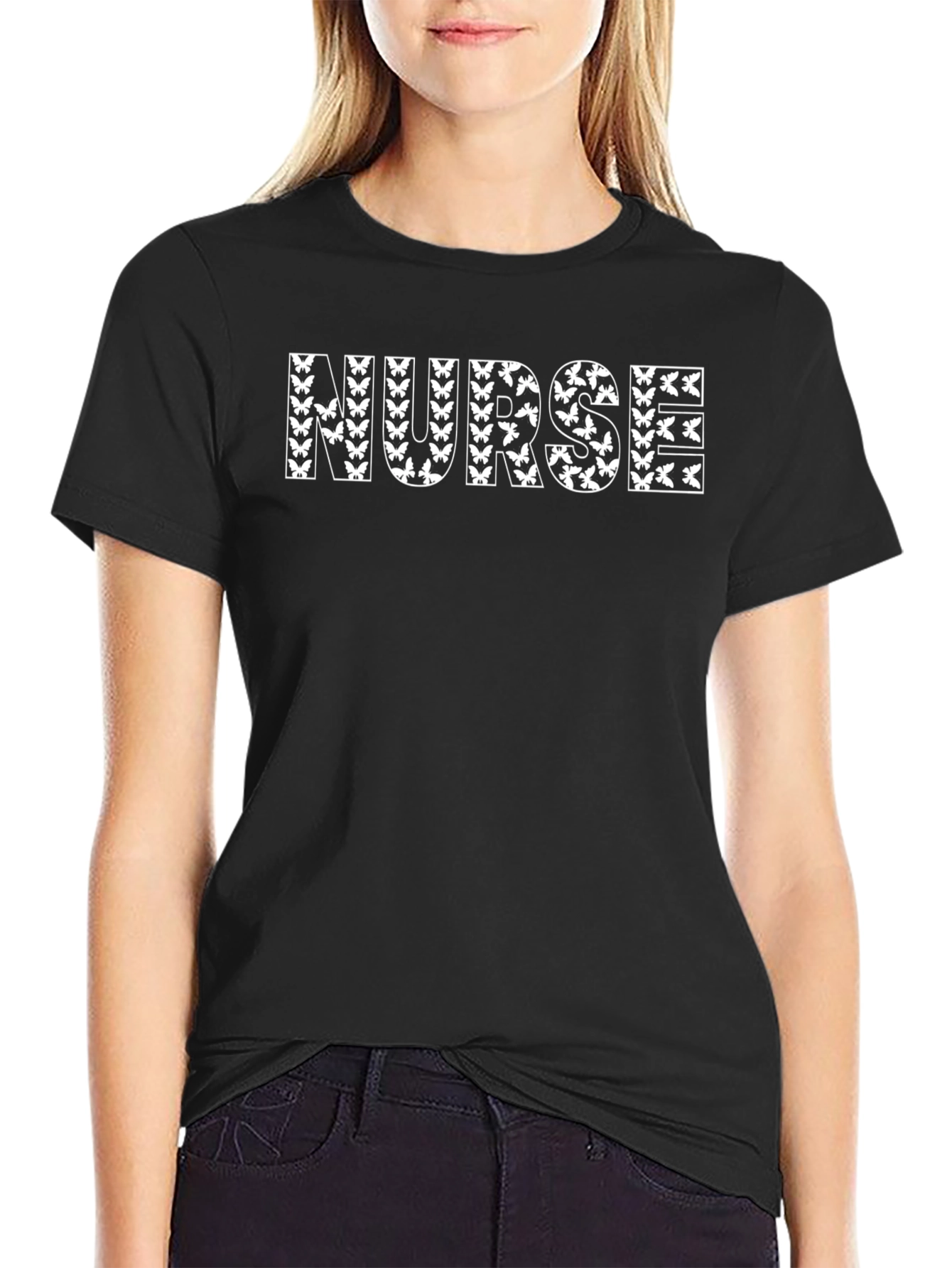 Butterfly Nurse T-Shirt - Gift For Medical Staff
