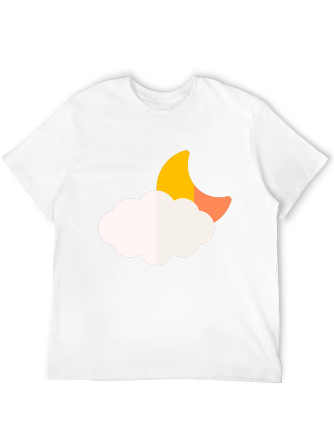 Moon Cloud Graphic Tee - Soft Black T-Shirt