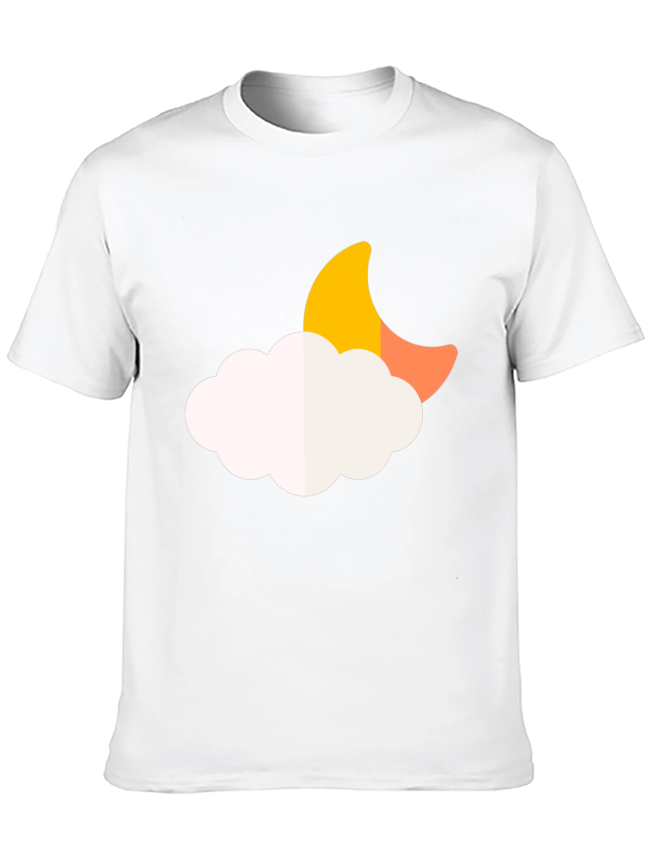 Moon Cloud Graphic Tee - Soft Black T-Shirt