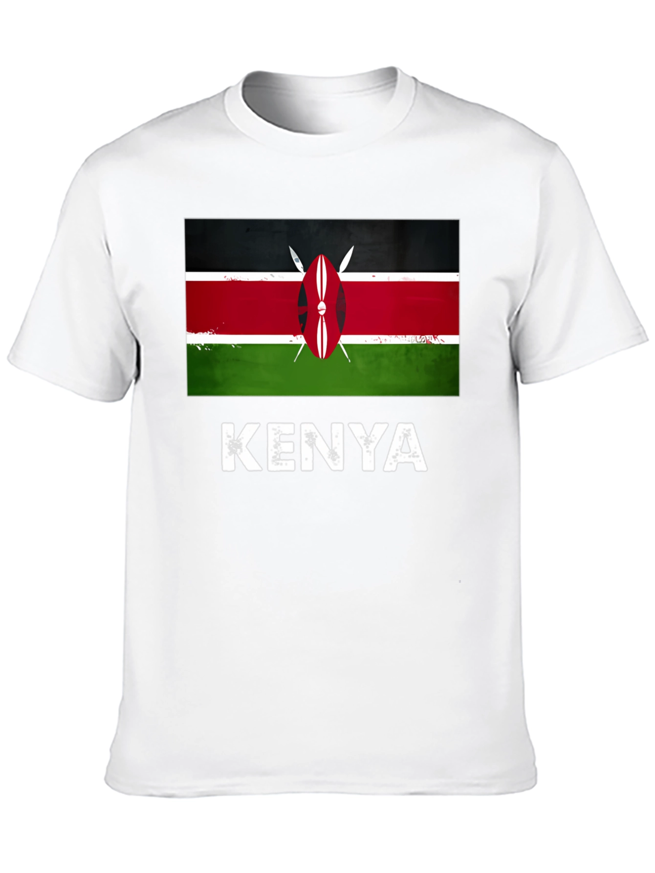 Kenya Flag T-Shirt - Black Graphic Tee