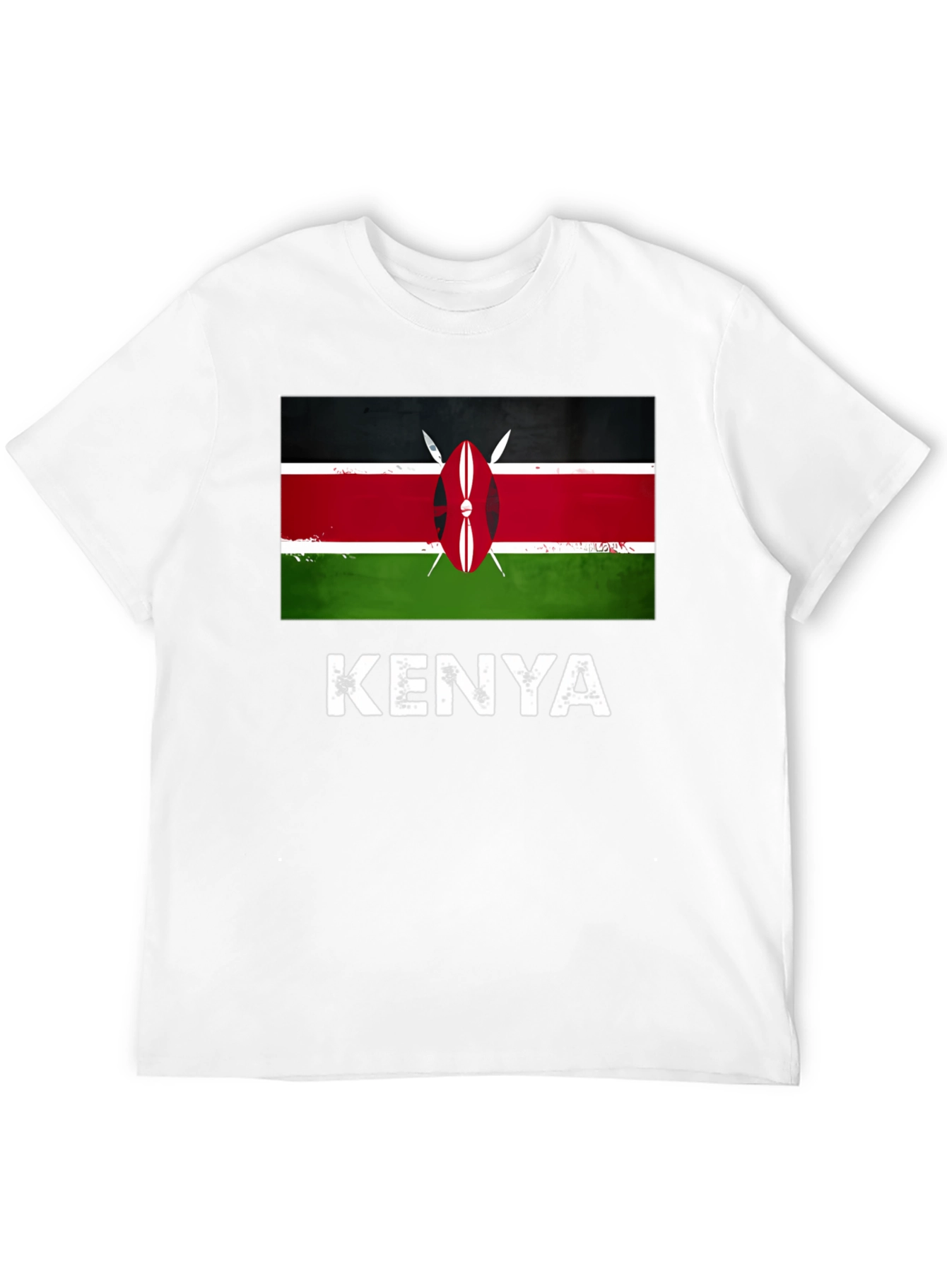 Kenya Flag T-Shirt - Black Graphic Tee