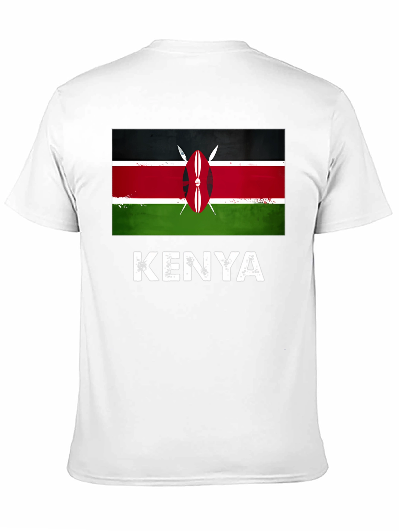 Kenya Flag T-Shirt - Black Graphic Tee