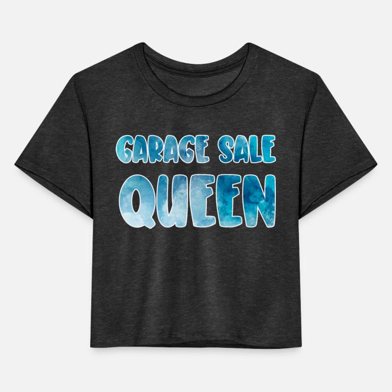 Garage Sale Queen blue watercolor