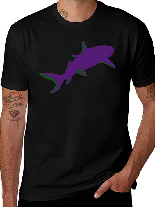 Shark Graphic Black T-Shirt - Casual Style