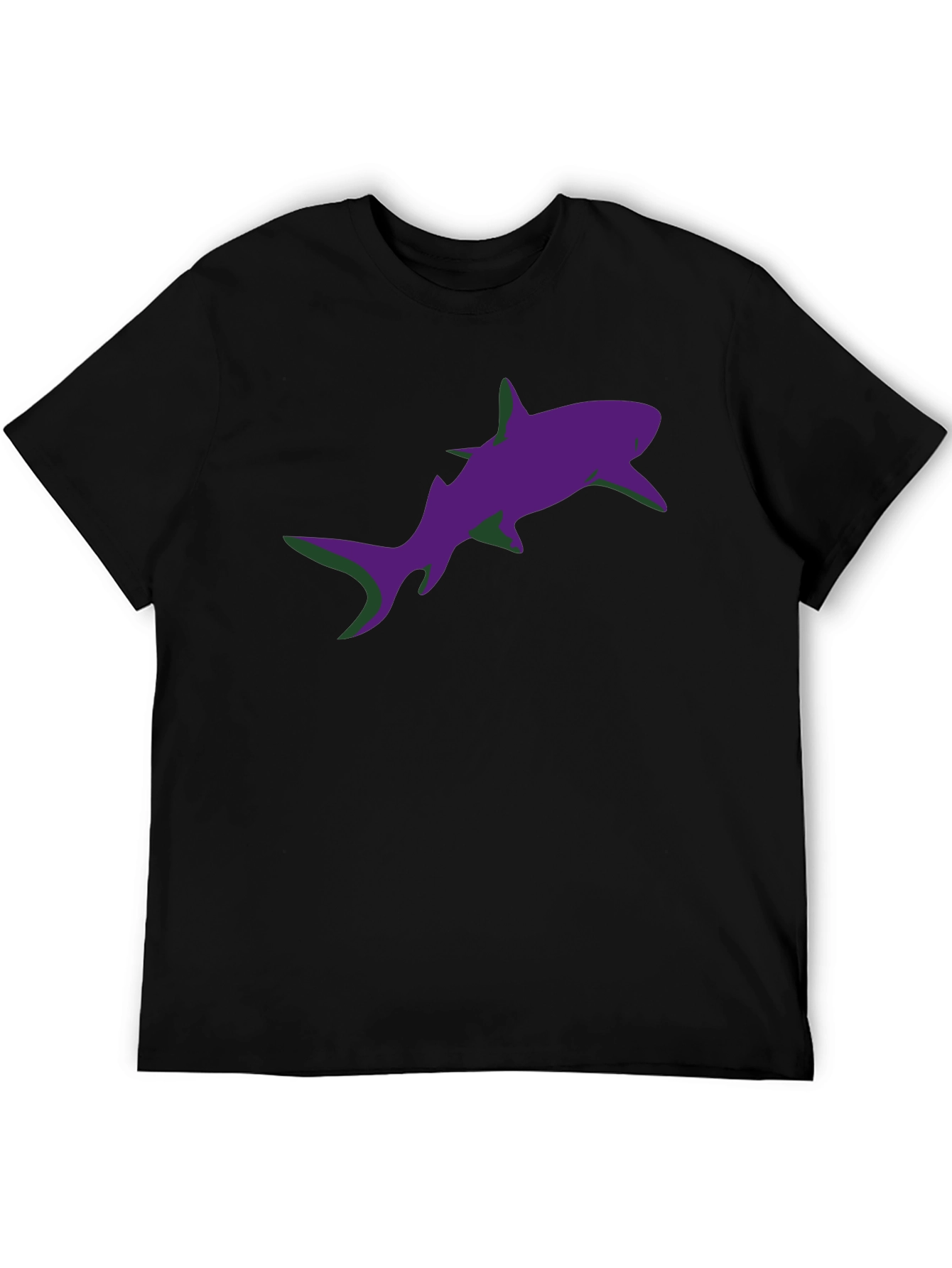 Shark Graphic Black T-Shirt - Casual Style