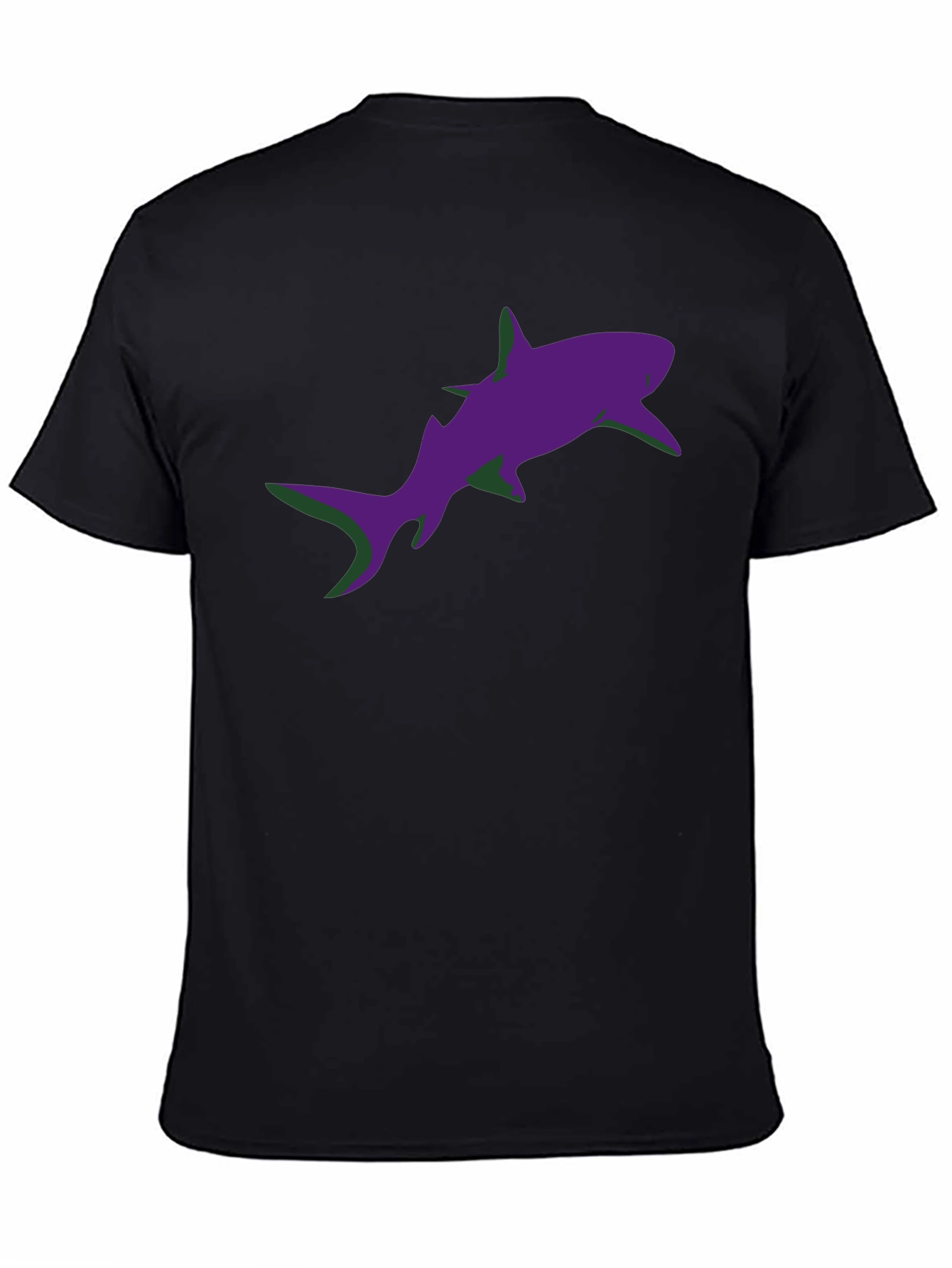Shark Graphic Black T-Shirt - Casual Style