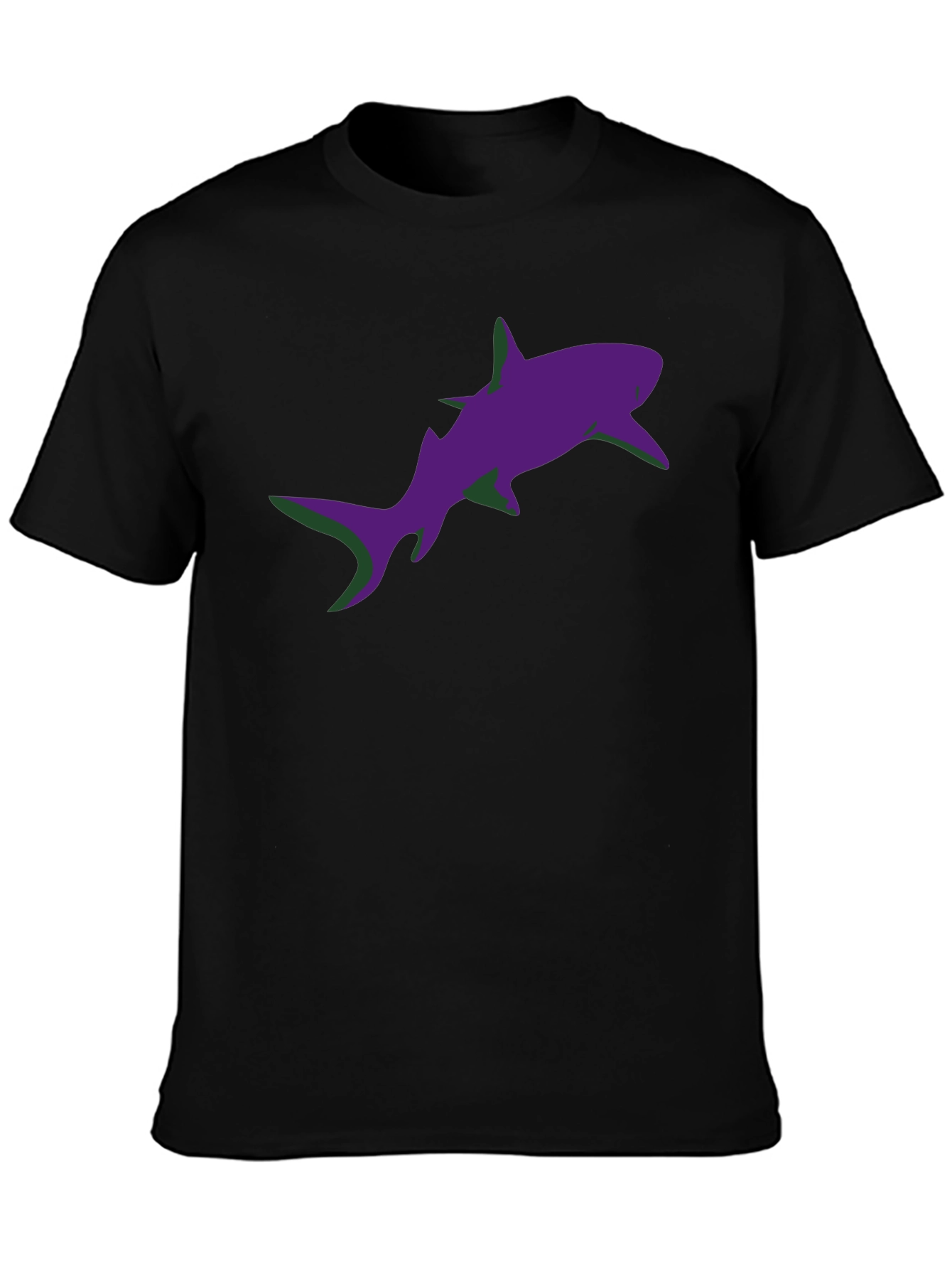 Shark Graphic Black T-Shirt - Casual Style