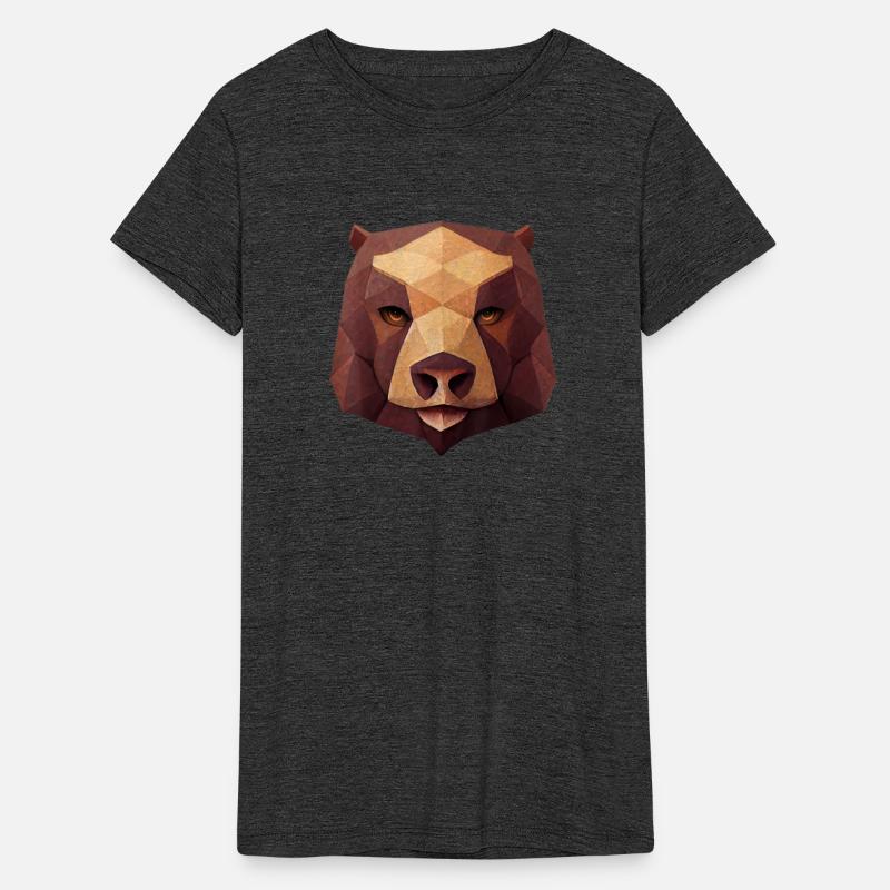 Geometric Bear Head Polygon