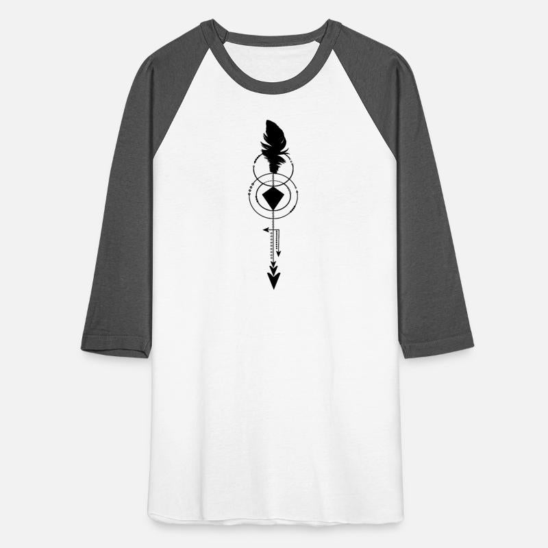 Geometric feather and arrow